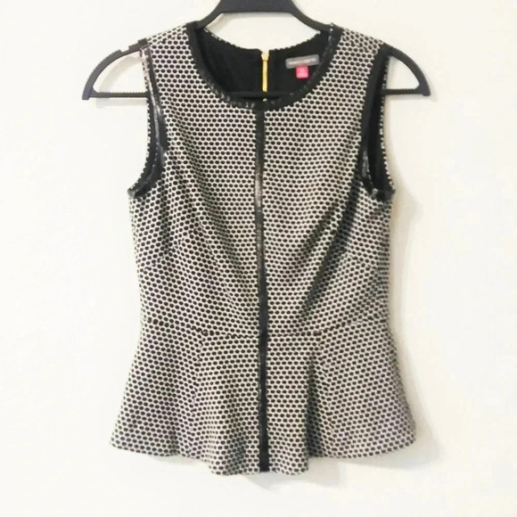 Vince Camuto Tops - Vince Camuto Polka Dot Sleeveless Top XS